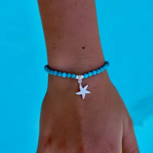 Turquoise Starry Night Stretch Bracelet