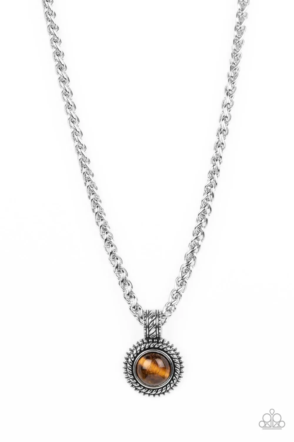 Urban Pendant Dreams - Brown Necklaces