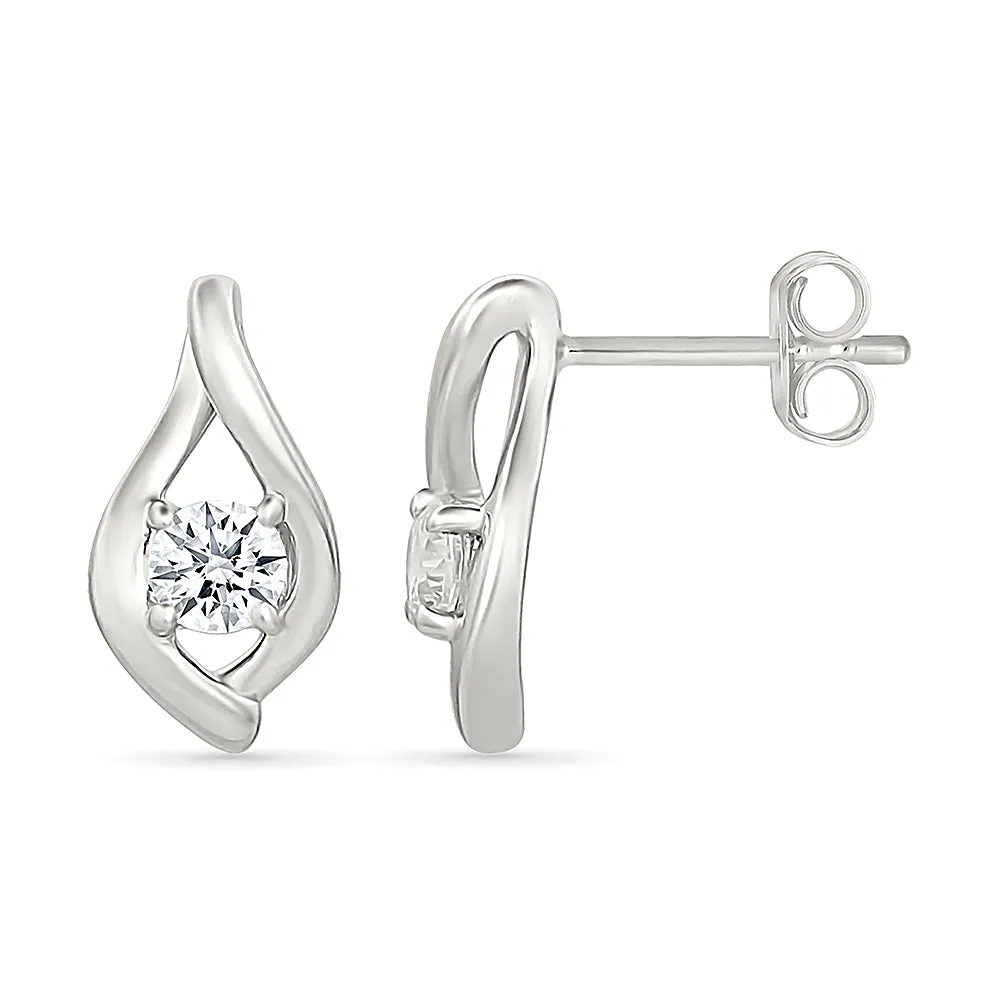 Veritate Gold & Diamond Earrings
