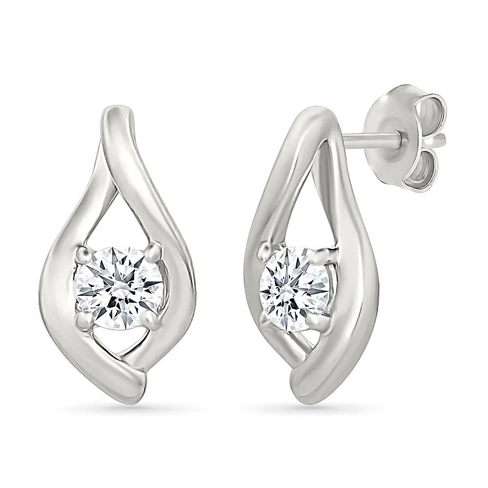 Veritate Gold & Diamond Earrings