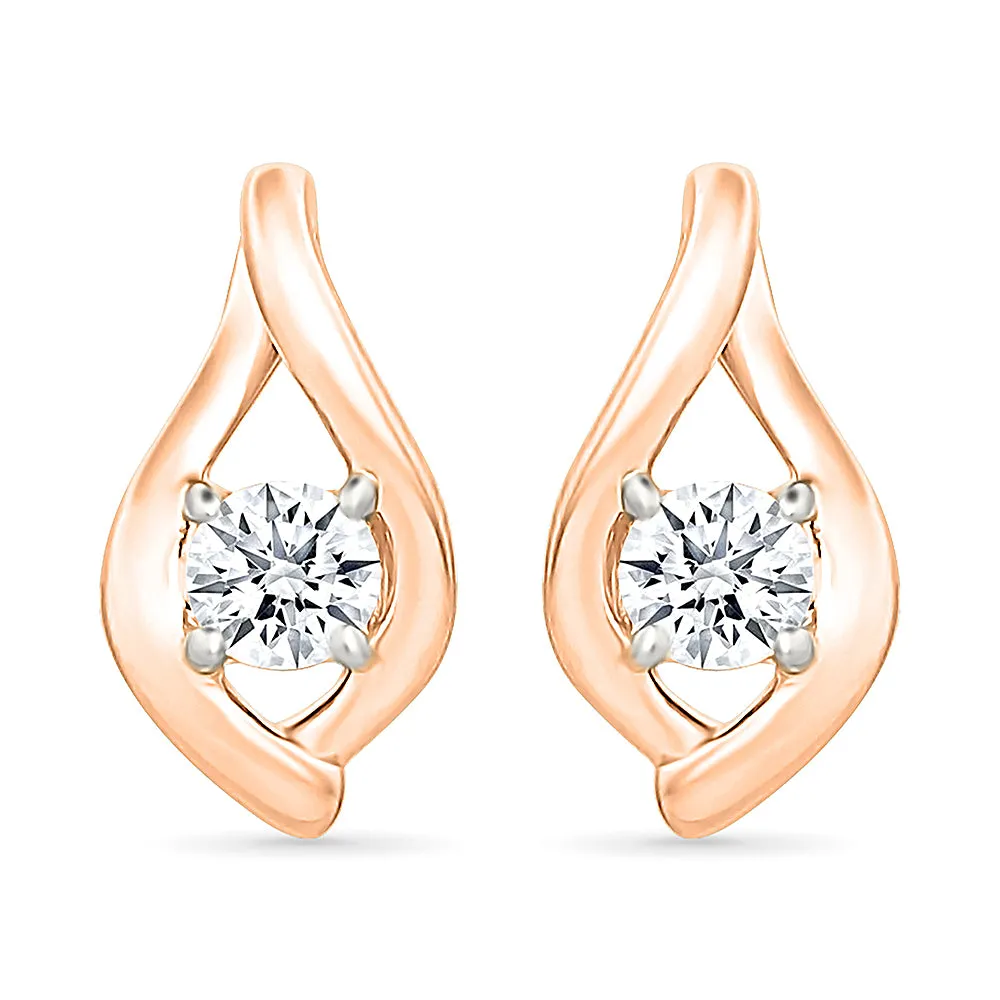 Veritate Gold & Diamond Earrings